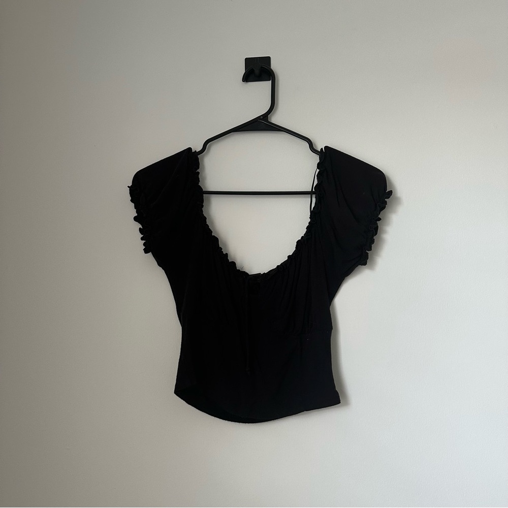 Windsor Black Crop Top